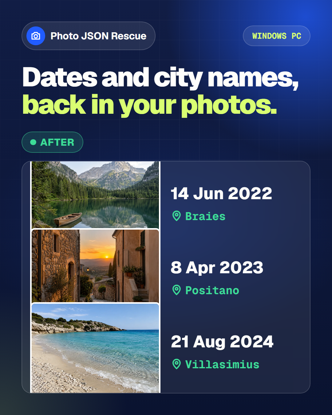 Photos back in order