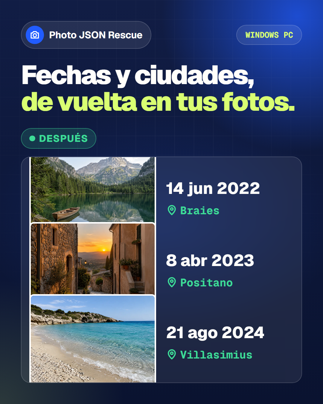Fotos de nuevo en orden